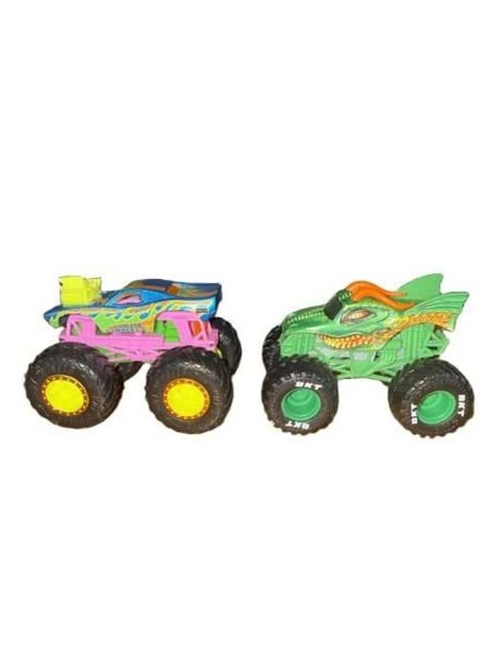 Hot Wheels Monster Jam 1.64 Lot of 2 Dragon and Diecast Blue Truck